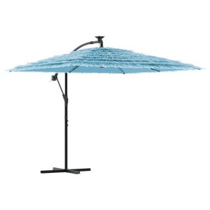 Parasol ogrodowy Niebieski 246 x 246 x 230 cm vidaXL 591829 Parasol ogrodowy Niebieski 246 x 246 x 230 cm vidaXL 591829