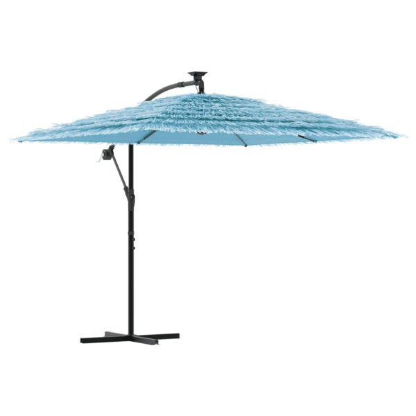 Parasol ogrodowy Niebieski 246 x 246 x 230 cm vidaXL 591829
