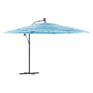 Parasol ogrodowy Niebieski 290 x 290 x 238 cm vidaXL 591753 Parasol ogrodowy Niebieski 290 x 290 x 238 cm vidaXL 591753