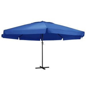 Parasol ogrodowy Niebieski 500 cm vidaXL 591734 Parasol ogrodowy Niebieski 500 cm vidaXL 591734