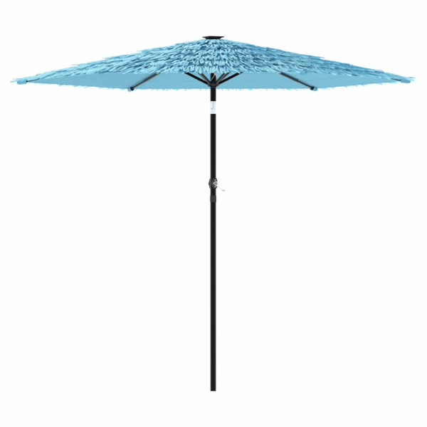 Parasol Ogrodowy Niebieski Na Słupku Składany Na Taras Ogród Balkon 942670