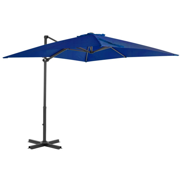 Parasol Ogrodowy Niebieski Na Wysięgniku Składany Na Taras Ogród 250x250 cm 938849
