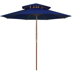Parasol Ogrodowy Niebieski Składany Na Słupku Na Taras Ogród Balkon 270 cm 940718 Parasol Ogrodowy Niebieski Składany Na Słupku Na Taras Ogród Balkon 270 cm 940718