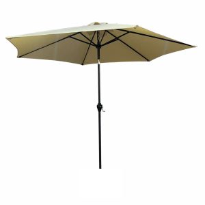 Parasol ogrodowy ORIENT z regulacją beżowy 270x270x235 cm 301636