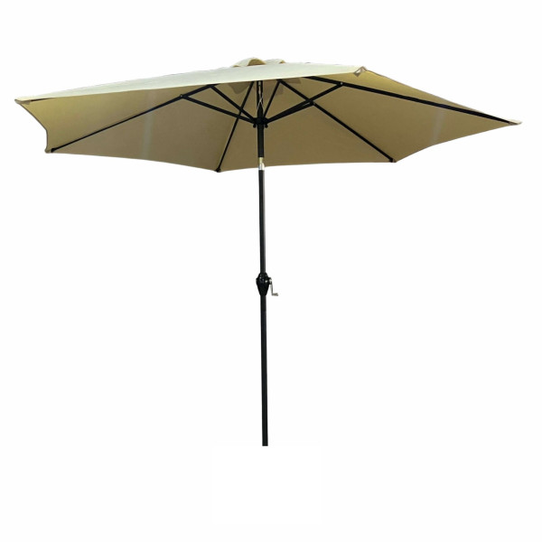 Parasol ogrodowy ORIENT z regulacją beżowy 270x270x235 cm 301636