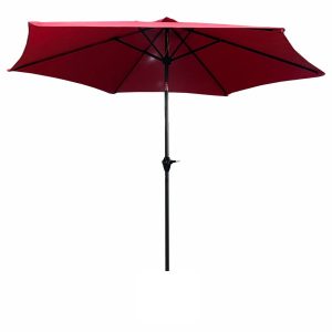 Parasol ogrodowy ORIENT z regulacją czerwony 270x270x235 cm 301787