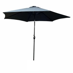 Parasol ogrodowy ORIENT z regulacją szary 270x270x235 cm 301643