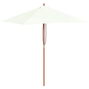 Parasol Ogrodowy Piaskowy Na Słupku Składany Na Taras Ogród 150 x 200 cm 945852