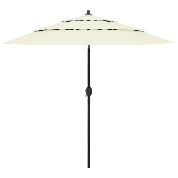 Parasol Ogrodowy Piaskowy Na Słupku Składany Na Taras Ogród 25 m 945840