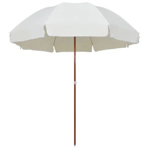 Parasol Ogrodowy Piaskowy Na Słupku Składany Na Taras Ogród 300 cm 938969