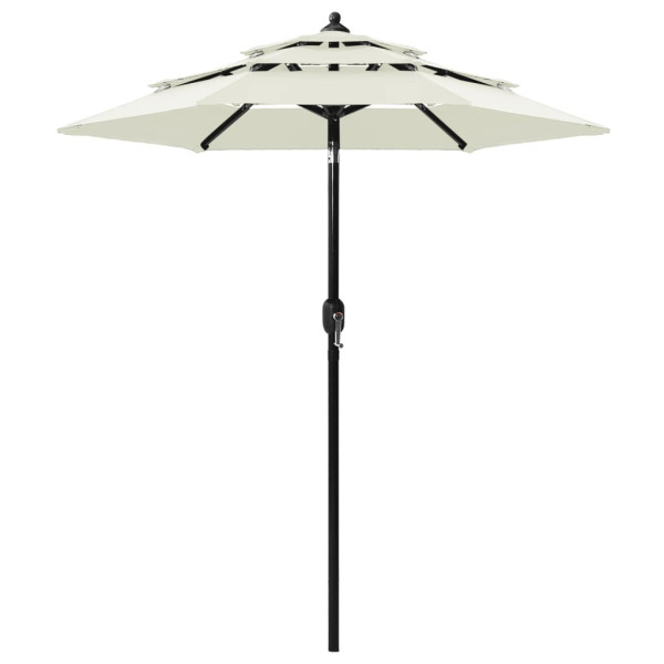 Parasol Ogrodowy Piaskowy Składany Na Słupku Na Taras Ogród Balkon 2 m 945836