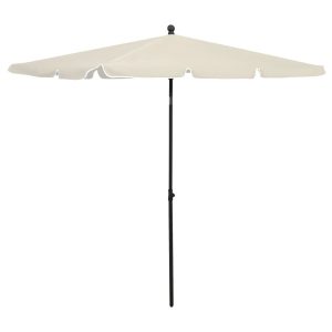 Parasol Ogrodowy Piaskowy Składany Na Słupku Na Taras Ogród Balkon 210×140 945765 Parasol Ogrodowy Piaskowy Składany Na Słupku Na Taras Ogród Balkon 210×140 945765