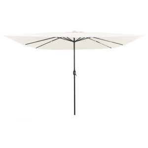 Parasol Ogrodowy Piaskowy Składany Na Słupku Na Taras Ogród Balkon 938931 Parasol Ogrodowy Piaskowy Składany Na Słupku Na Taras Ogród Balkon 938931