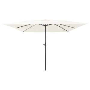Parasol Ogrodowy Piaskowy Składany Na Słupku Na Taras Ogród Balkon 943572 Parasol Ogrodowy Piaskowy Składany Na Słupku Na Taras Ogród Balkon 943572