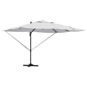 Parasol Ogrodowy Piaskowy Składany z Podstawą Na Taras Ogród LED 351 x 250 952734 Parasol Ogrodowy Piaskowy Składany z Podstawą Na Taras Ogród LED 351 x 250 952734