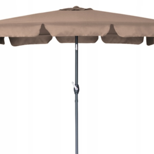 Parasol ogrodowy pochylny korbka regulowany przeciwsłoneczny Denver beżowy 874356