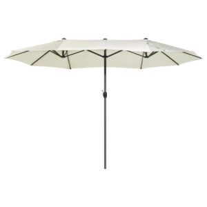 Parasol ogrodowy podwójny 460×270 beżowy 86121