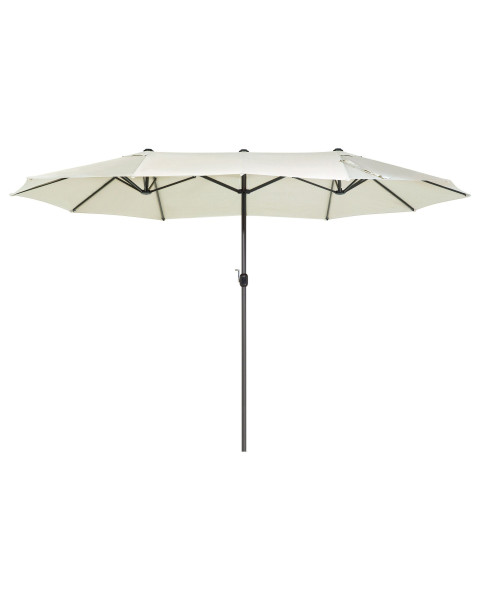 Parasol ogrodowy podwójny 460x270 beżowy 86121