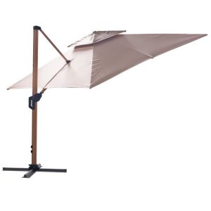 Parasol Ogrodowy Roma M Na Wysięgniku Beżowy 839856 Parasol Ogrodowy Roma M Na Wysięgniku Beżowy 839856