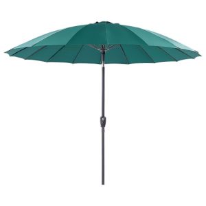 Parasol ogrodowy składany 255 cm z korbką zielony 86132 Parasol ogrodowy składany 255 cm z korbką zielony 86132