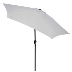 Parasol ogrodowy składany 260 cm duży na balkon szary 384875 Parasol ogrodowy składany 260 cm duży na balkon szary 384875