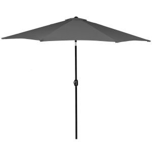 Parasol ogrodowy składany 300 cm duży na balkon ciemnoszary 601937 Parasol ogrodowy składany 300 cm duży na balkon ciemnoszary 601937
