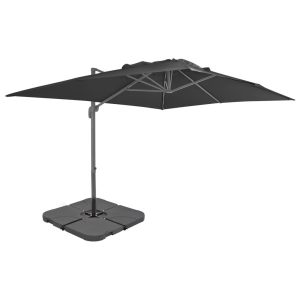 Parasol ogrodowy Szary 3 x 4 m vidaXL 594049 Parasol ogrodowy Szary 3 x 4 m vidaXL 594049