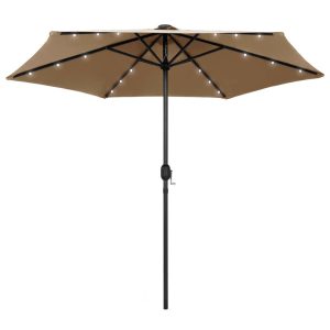 Parasol ogrodowy Szary vidaXL 593841