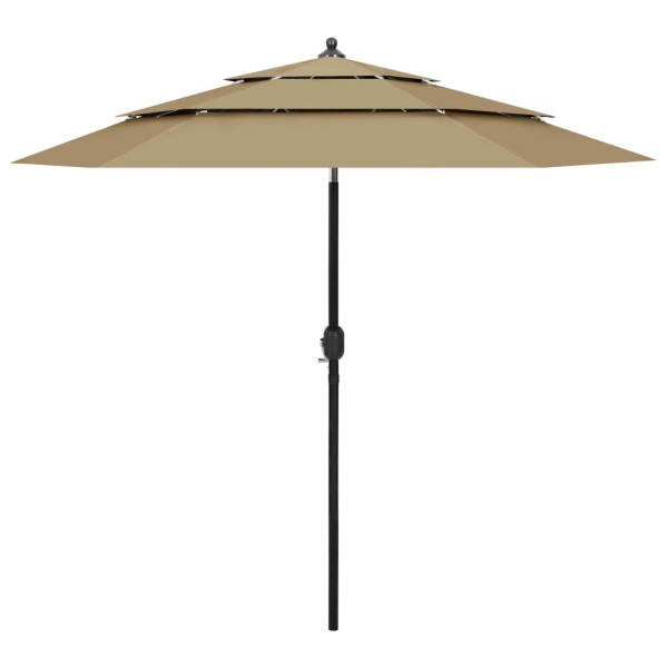 Parasol ogrodowy Taupe 2.5 m vidaXL 593850