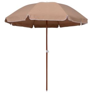 Parasol ogrodowy Taupe 240 cm vidaXL 591637