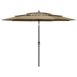 Parasol ogrodowy Taupe 3 m vidaXL 593774