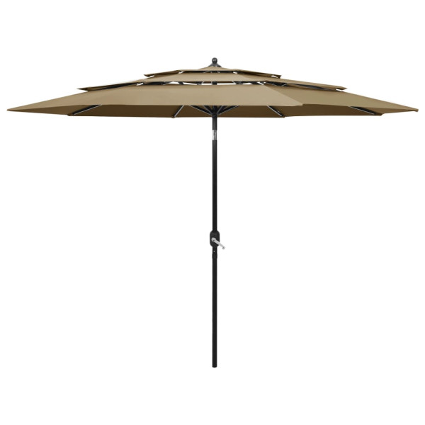 Parasol ogrodowy Taupe 3 m vidaXL 593774