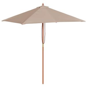Parasol Ogrodowy Taupe Składany Na Słupku Na Taras Ogród Balkon 150 x 200 945816 Parasol Ogrodowy Taupe Składany Na Słupku Na Taras Ogród Balkon 150 x 200 945816