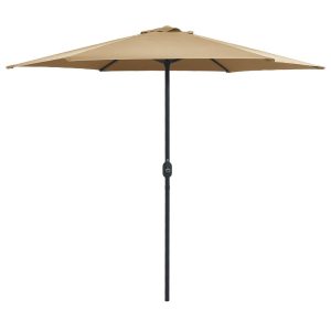 Parasol ogrodowy Taupe vidaXL 591593 Parasol ogrodowy Taupe vidaXL 591593