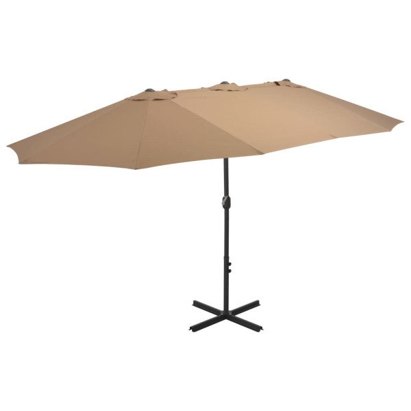 Parasol ogrodowy Taupe vidaXL 591530