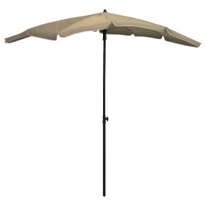 Parasol ogrodowy Taupe vidaXL 593795 Parasol ogrodowy Taupe vidaXL 593795