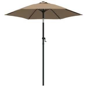 Parasol ogrodowy Taupe vidaXL 591536 Parasol ogrodowy Taupe vidaXL 591536