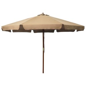 Parasol ogrodowy Taupe vidaXL 591547 Parasol ogrodowy Taupe vidaXL 591547