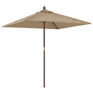 Parasol ogrodowy Taupe vidaXL 591567 Parasol ogrodowy Taupe vidaXL 591567