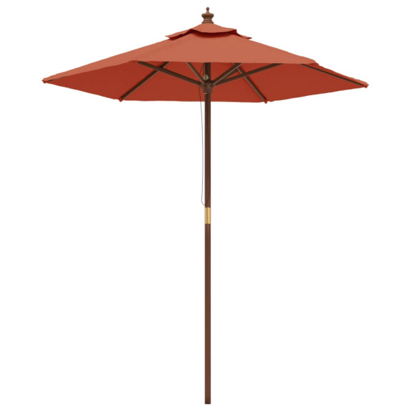 Parasol Ogrodowy Terakota Na Słupku Składany Na Taras Ogród Balkon 196x231 945038