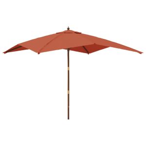 Parasol Ogrodowy Terakota Na Słupku Składany Na Taras Ogród Balkon 938921 Parasol Ogrodowy Terakota Na Słupku Składany Na Taras Ogród Balkon 938921