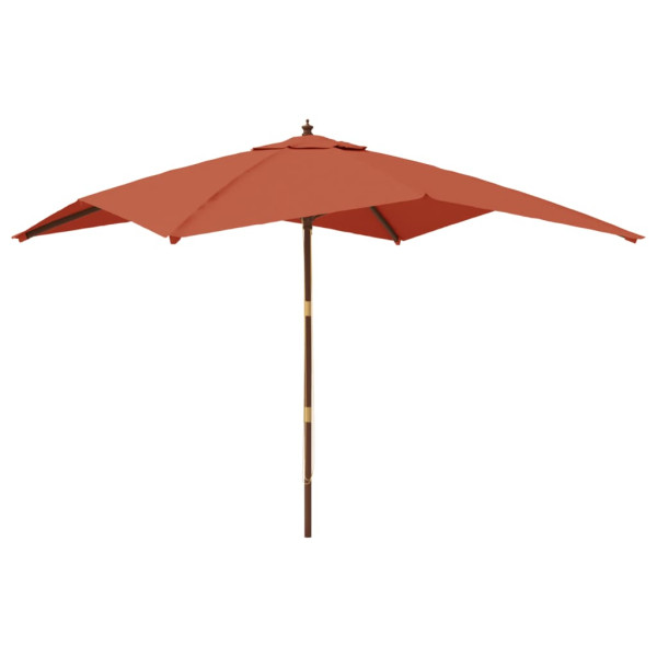 Parasol Ogrodowy Terakota Na Słupku Składany Na Taras Ogród Balkon 938921