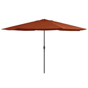 Parasol Ogrodowy Terakota Składany Na Słupku Na Taras Ogród Balkon 390 cm 939004 Parasol Ogrodowy Terakota Składany Na Słupku Na Taras Ogród Balkon 390 cm 939004