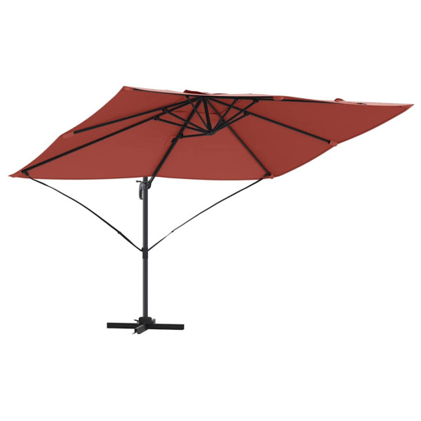 Parasol Ogrodowy Terakota Składany z Podstawą Na Taras Ogród 351 x 250 940631