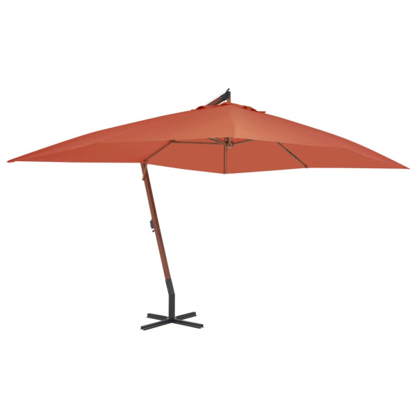 Parasol Ogrodowy Terakota z Podstawą Składany Na Taras Balkon Ogród 400x300 941530