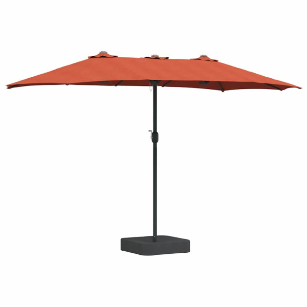 Parasol Ogrodowy Terakota z Podstawą Składany Na Taras Balkon Ogród 940663