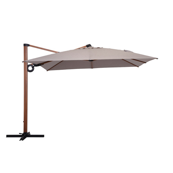Parasol ogrodowy Termoli 3 x 3 m szary PATIO 756000