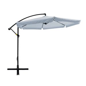 Parasol ogrodowy z podstawą 3 m szary PATIO 682692 Parasol ogrodowy z podstawą 3 m szary PATIO 682692