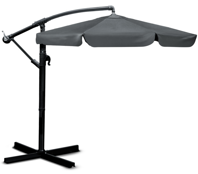 Parasol ogrodowy z wysięgnikiem pokrowiec 6 segmentów ø 350cm Plonos 510717