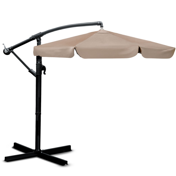 Parasol ogrodowy z wysięgnikiem pokrowiec 6 segmentów ø 350cm Plonos 510719